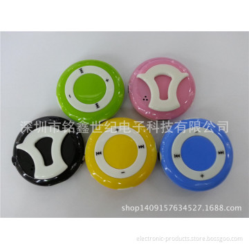 round mini mp3 player with screen no memory music mp3 player